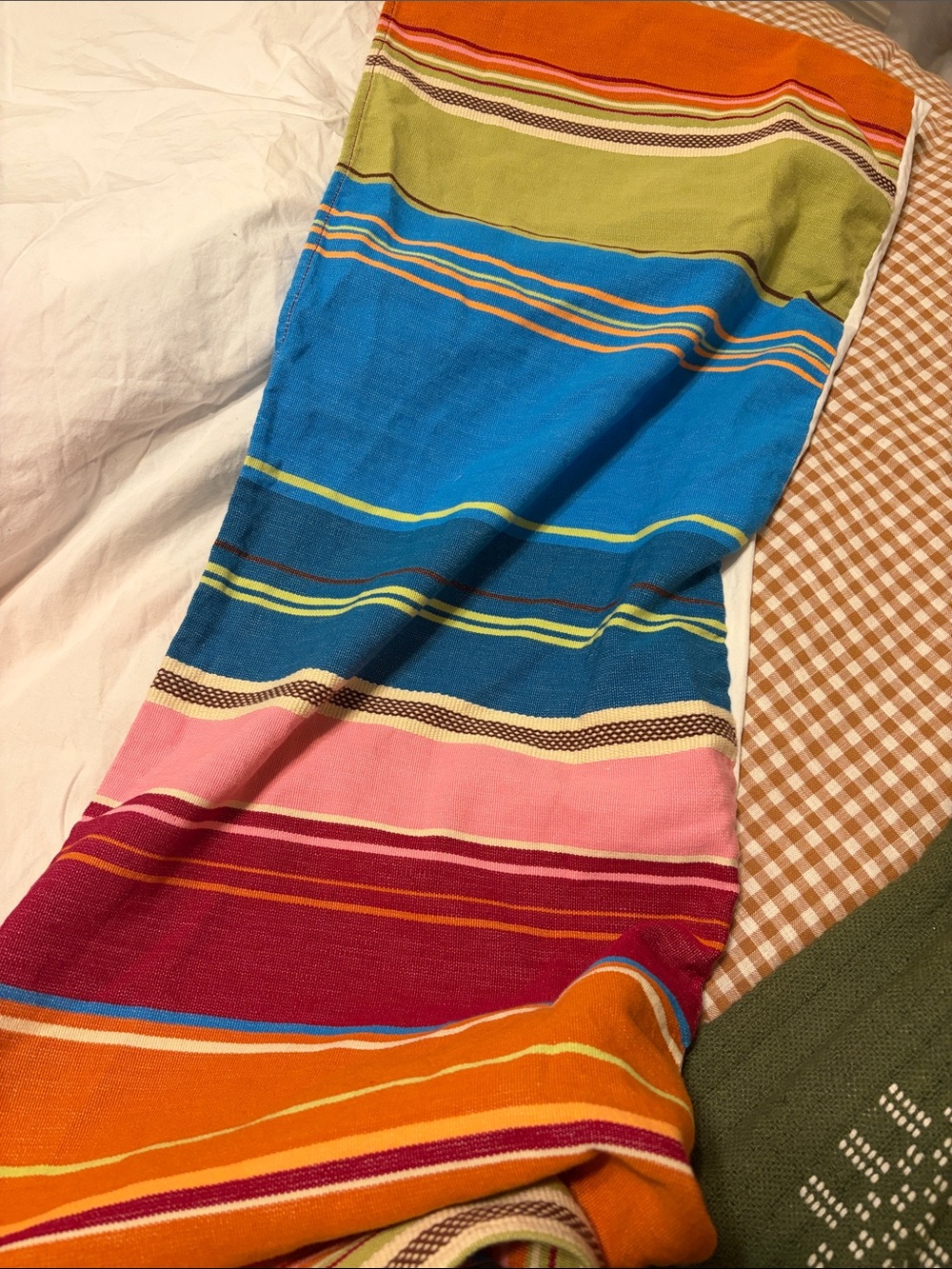 Pottery Barn Teen Twin Bed Skirt Serape Southwest